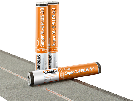 Bauder Super AL-E PLUS 40 4mm, 5x1m, naturschiefer/Folie Bauder Super AL-E PLUS 40 4mm, 5x1m, naturschiefer/Folie