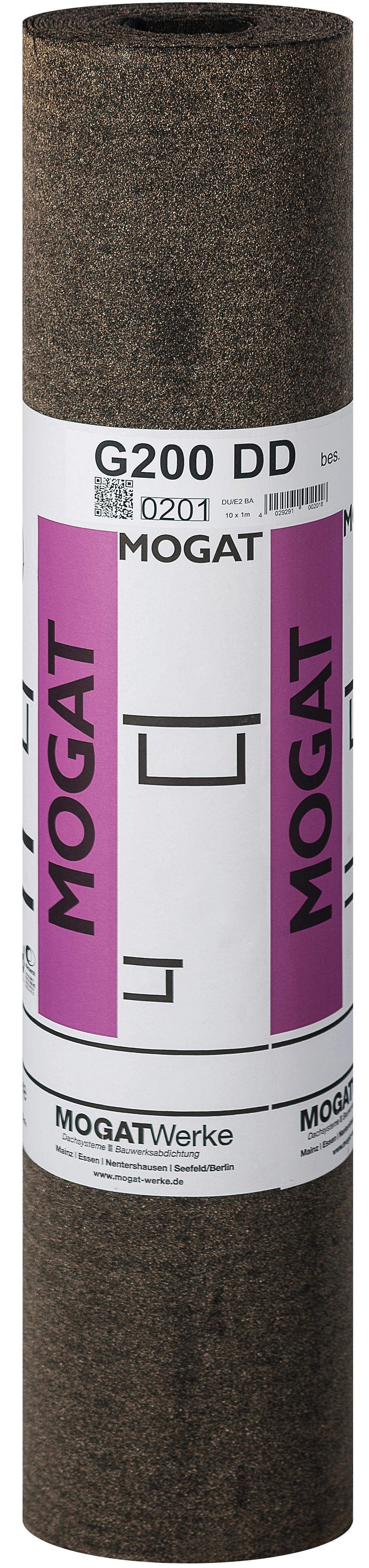 MOGAT BÄRENHAUT G200 S4 Bitumen-Schweißbahn 5x1m - Dachabdichtung Mit UV-Schutz